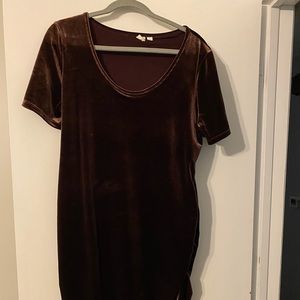 Womens maternity midi dress